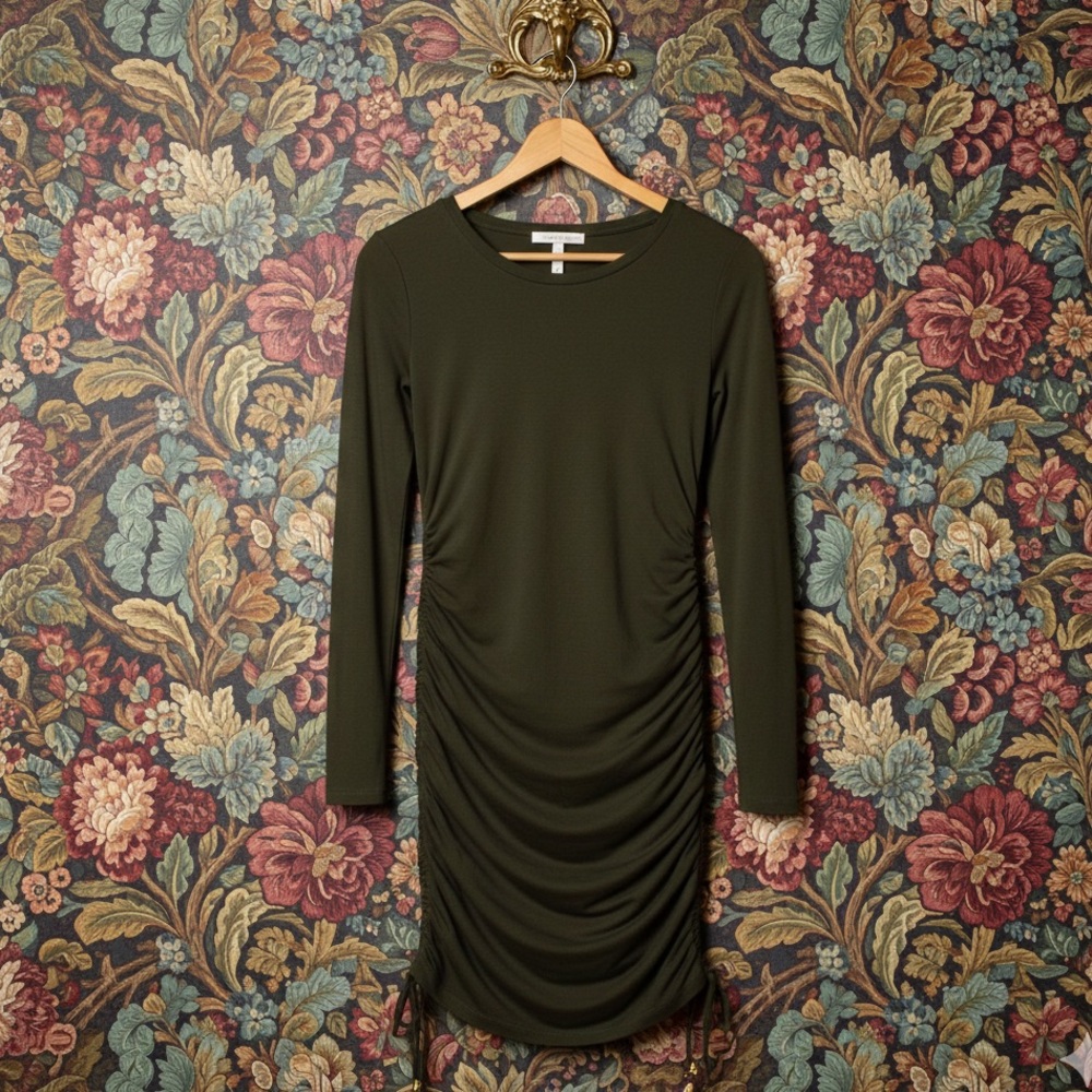 Michael Kors Ruched Knit‎ Dress Medium